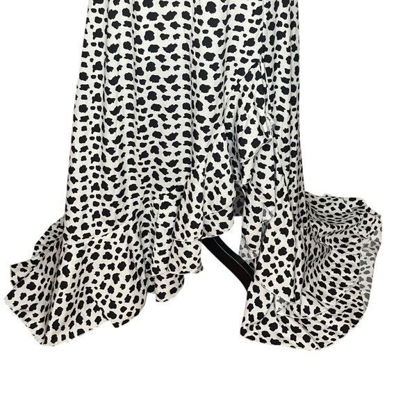 Giffniseti Boho Al-line Black and White Maxi Dress w Long Sleeves. Size S - Picture 10 of 16